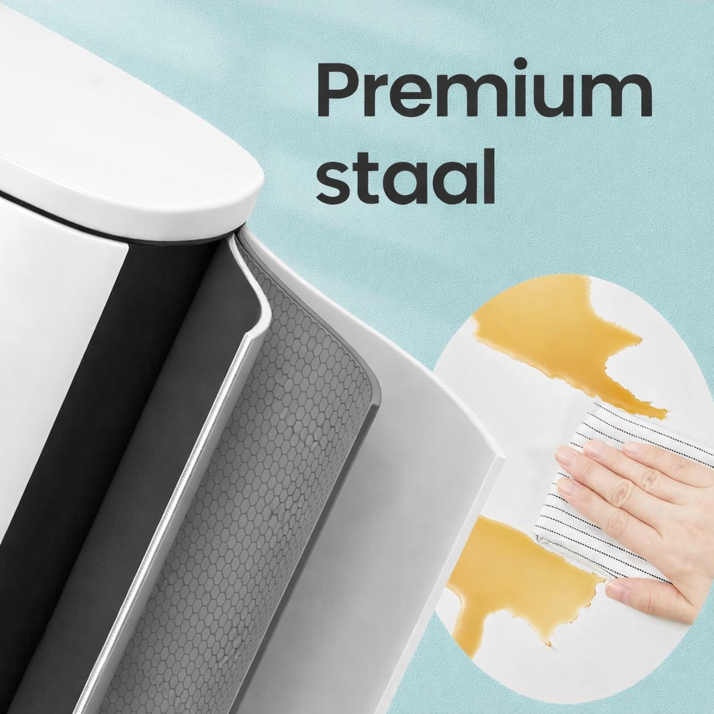 Signature Home Prullenbak 50 Liter met Deksel – Grote Afvalbak voor Keuken en Thuisgebruik