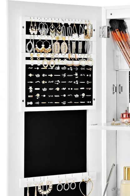 York Slanke Sieradekast met Frameloze Spiegel – Organizer voor Kleine Ruimtes