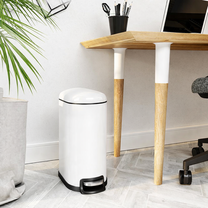 Signature Home Cosmetische Afvalbak van Staal – Compact Prullenbakje met Deksel