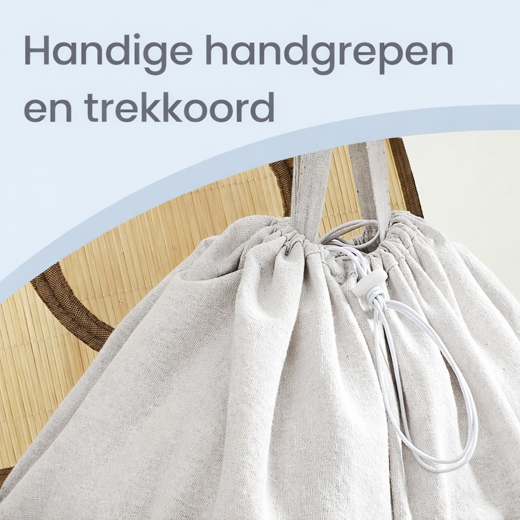 Signature Home Bamboe Statiegeld Flessenbak 95 Liter – Verzamelcontainer met Deksel