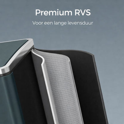 Signaturre Home 3-Vaks Pedaalemmer 54 Liter (3 x 18L) – Keuken Afvalscheidingsprullenbak met Softclose Deksel