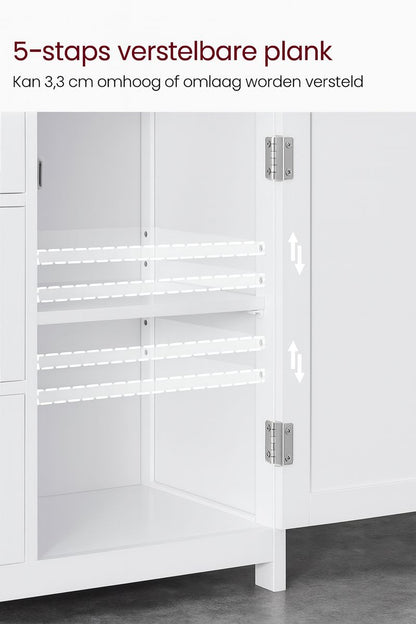 Moderne Badkamerkast met 3 Lades 30x60x80 cm – Ruim en Praktisch Badkamermeubel