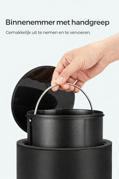 Signature Home 3L Cosmeticaprullenbak met Pedaal – Kleine Afvalemmer voor Badkamer & Toilet