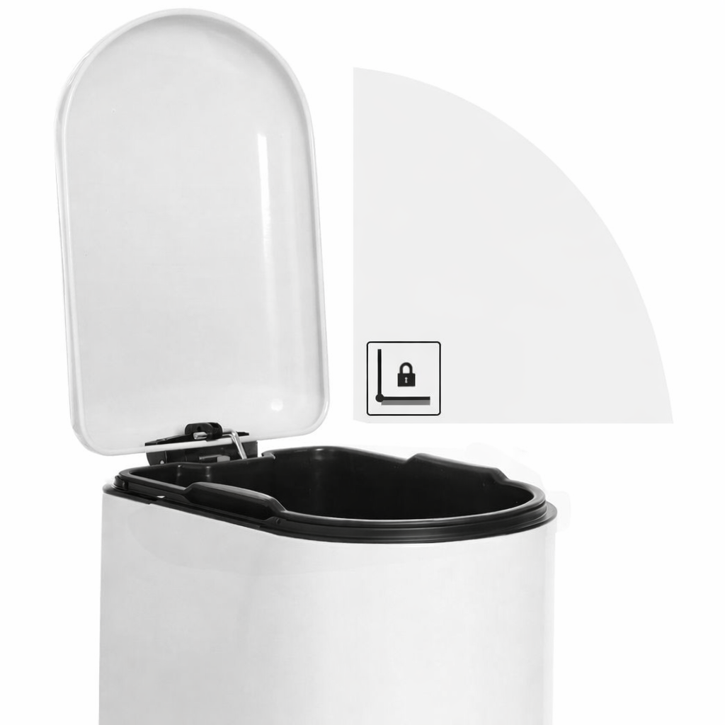 Signature Home Cosmetische Afvalbak van Staal – Compact Prullenbakje met Deksel