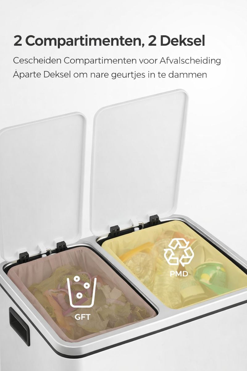 Signature Home Straatafvalbak voor Buiten – Duurzame Afvalbak voor Openbare Ruimte