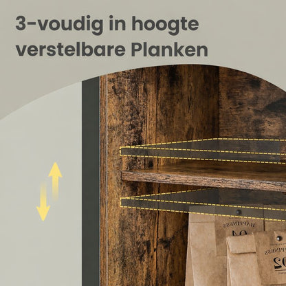 Multifunctionele Opbergkast voor Woonkamer en Kantoor|Dressoir Opbergkast – Moderne Houten Kast voor Eetkamer|Ruimtebesparend Meubel