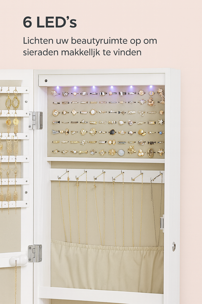 Camden Wandhangende Sieradenkast – Organizer voor Juwelen en Accessoires