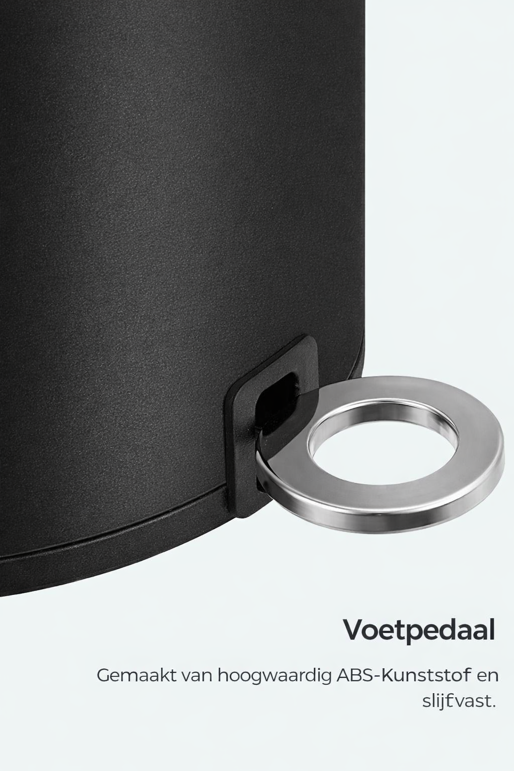 Signature Home 3L Cosmeticaprullenbak met Pedaal – Kleine Afvalemmer voor Badkamer & Toilet