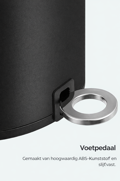Signature Home 3L Cosmeticaprullenbak met Pedaal – Kleine Afvalemmer voor Badkamer & Toilet