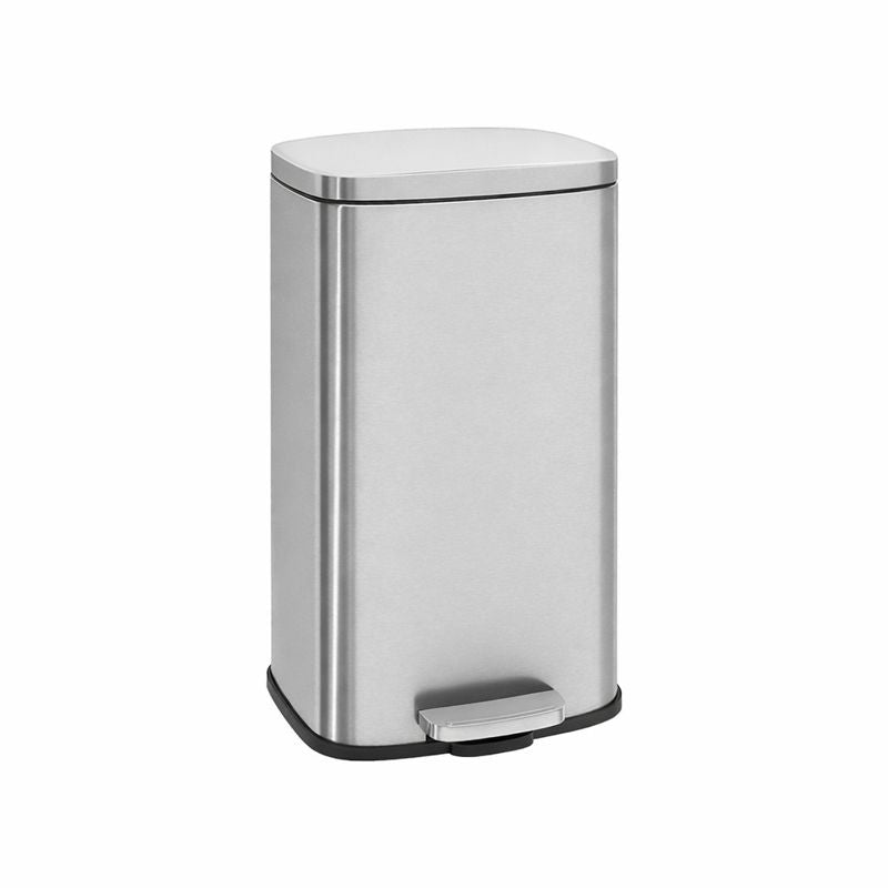 Signature Home Prullenbak RVS 30 Liter – Roestvrijstalen Afvalbak voor Keuken en Kantoor