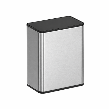 Signature Home Stalen GFT Afvalbak met Deksel – Hygiënische Oplossing voor Organisch Afval-Compact en Geurremmend