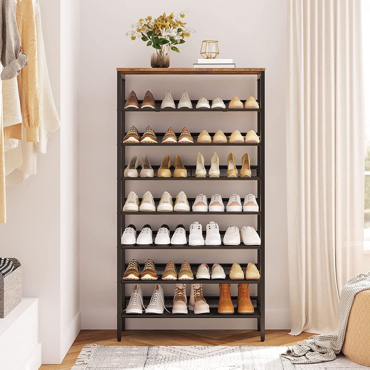 Coat rack with shoe cabinet 