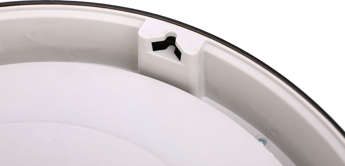 Kuwait wandklok - met draaiende tandwielen 40 cm - Radar klok wit rozegoud Wit