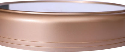 Kuwait wandklok - met draaiende tandwielen 40 cm - Radar klok wit rozegoud Wit